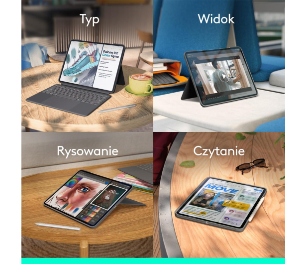 Logitech Combo Touch iPad Air 13''(M2/M3) - 1261434 - zdjęcie 13
